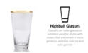Qualia Glass Mirage Highball Glasses, Set Of 4